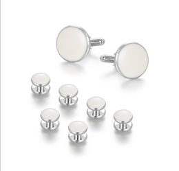 Cuff Links Oval 8 Shape Cufflinks Sier Color Mens Jewelry for Business Sports Gifts 2011063185337 Drop Delivery Tie Dhqyb 3705