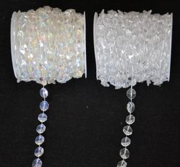 Whole30 Metres Diamond Crystal Acrylic Beads Roll Hanging Garland Strand Wedding Birthday Christmas Decor DIY Curtain WT0522502620