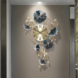 Wall Clocks Living Room Art Mural Luxury Modern Aesthetic Design Watch Fashion Nordic Minimalist Reloj Pared Home Decor