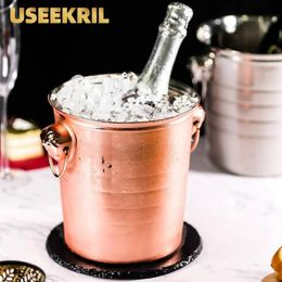 Stainless Steel Bar Ice Bucket Tiger Head Shape Champagne Beer Red Wine Cooling Buckets Deluxe Cooler Home Tools 240122