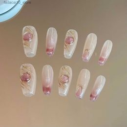 False Nails False Nails Combo - Gorgeous Easy to Apply and Comfortable to Wear fake nails set uas postizas Q240122