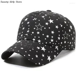 Berets Women Men Hip Hop Snapback Hat Star Pattern Golf Caps Fashion Street Baseball Cap Autumn Cotton Visors Summer Casquette Hats