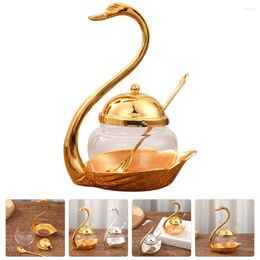 Dinnerware Sets Sugar Bowl Spice Jar Kitchen Salt Creative Seasoning Terrarium Glass Containers European Style Condiment