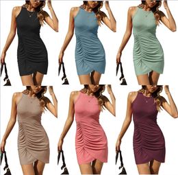 2024 European and American cross border spring and summer new hot sexy dresses vest women's clothing