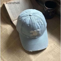 Denim Autumn Designer winter Ball Luxury women's Celii Hats sports Baseball hat Caps Silin's Hardtop Hat Worn Out Widened ArCelii Baseball Hat C-Letter Hat Celi hat EUGP