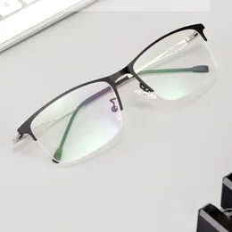 Sunglasses Frames Alloy Frame Glasses Men Style Half Rim Eye Shortsighted Spectacles Rectangle Eyeglasses Arrival Eyewear