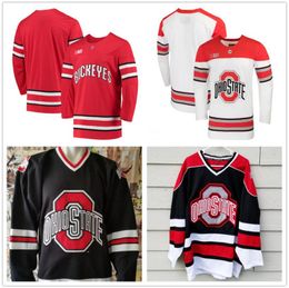 Custom Ohio State Buckeyes any name number mens youth ice Hockey jerseys Personalised embroidery College Big Ten Stitched9975733