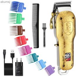 Hair Clippers Surker Professional Hair Clipper Metal Relief Hair Cutting Machine Cordless RechargeableHair Cutter Kit for Men Barber Shop YQ240122