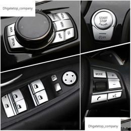 Other Auto Parts Chrome Abs Car Interior Buttons Sequins Decoration Er Trim Decals For F10 F07 F06 F12 F13 F01 F02 F20 F30 F32 Drop De Dhlrz