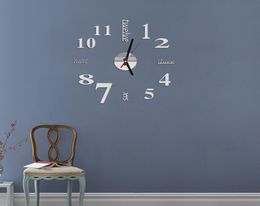 Big Wall Clock Modern Design 3D DIY Large Decorative Wall Clocks Watch Wall Unique Gift2393837