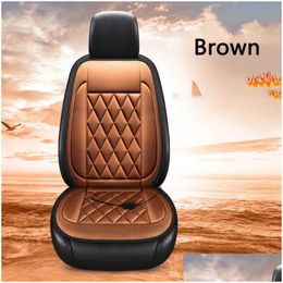 Other Care Cleaning Tools New Car Seat Heater 12V Electric Heated Heating Cushion Winter Warmer Er Accessories Pad Drop Delivery Autom Dh0Qt