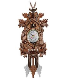 Cuckoo Wall Clock Bird Alarm Clock Wood Hanging Clock Time for Home Restaurant Unicorn Decoration Art Vintage Swing Living Room7756010