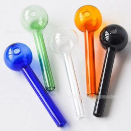 4 Inches Glass Pipes oil burner colourful water pipe thick pyrex pipes Tube Glasses Pipes Tobacco accessories Wholesale LL