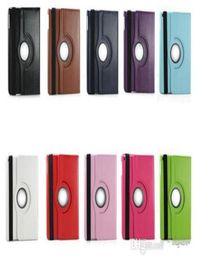 360 degree Rotating PU Leather Cover Case for ipad 234 for ipad5 ipad air smart stand with magnet9907035