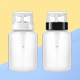 Nail Gel 2 Pcs Clear Polish Dispenser Bottle Pumping Remover Dispensing Liquid Storage Travel