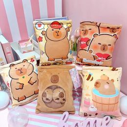 Internet Celebrity Capybara Pudding Bag Doll Plush Toy Cartoon Funny Ugly Capybara Action Figure Kids Gift