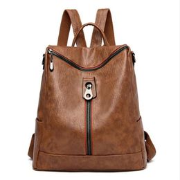 High Quality leather Backpack Men women Outdoor Sports Backpack Large Capacity Fashion Backpack Women Schoolbag329u