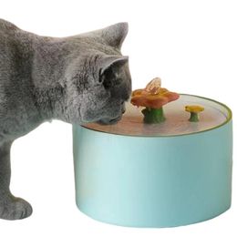 Feeders 1.5L Ceramics Cat Water Fountain Drinker For Cats Dogs Drinking Bowl Porcelain Cat Fountain Pet Water Dispenser Pet BowlsJY