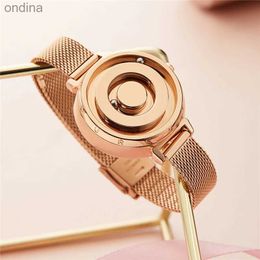 Other Magnetic Gold EUTOUR Luxury Ladies Quartz Woman Stainless Steel Wrist Fashion Female Clock Dropship YQ240122