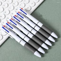 Ballpoint Pen Kawaii Silica 3 Colours Ink Black Blue Red Ball Pens For Writing Kids Students Gift Stationery