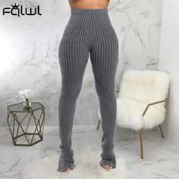 Capris Fqlwl Fall Streetwear Women Elastic Black Pants High Waist Blue Gray Skinny Pants Leggings Fashion Casual Trousers Women 2021