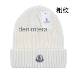 New Knitted Mcler Beanie Fashion Letter Cap Popular Warm Windproof Stretch Multi-color High-quality Beanie Hats Personality Street Style Couple Headwear FJTB