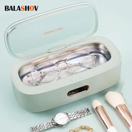 Cleaners Ultrasonic Cleaning Hine Portable Ring Cleaner 45000 Hz High Frequency Vibration Wash Cleaner Washing with Jewelry Timing