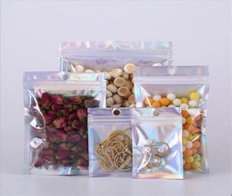 Laser Aluminium Foil Packages Bags Zip Lock Clear Mylar Zipper Packaging Pouch For Mobile Phone Case USB Cable U Disc Jewellery Anyth8628750