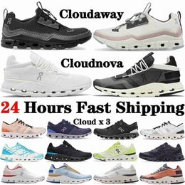 Top Quality shoes On Shoes x 3 Cloudnova Form Z5 Cloudaway mens womens Swiss designer sneakers Almond Ash Triple White Black Cyan Eclipse Rose fa