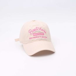 Baseball Cap Women, Versatile Casual Duckbill Cap with Embroidered Letters, Soft Top Sun Hat, Curved Brim, Small Couple Hat for Men