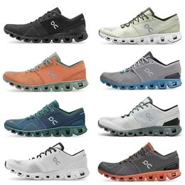 shoes Shoes Running On X women men Sneakers Aloe ash black orange rust red Storm Blue white workout and cross trainning shoe mens Sport