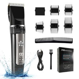 Hair Clippers Men's Clippers and Trimmers Set Professional Hair Clippers for Men Cordless Barber Clippers Set for Cutting Hair Clipper