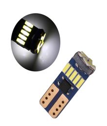 50PcsLot White T10 W5W Wedge 4014 15SMD Canbus Error LED Bulbs For Car Clearance Lamps Dome Door Reading Licence Plate Light7860258