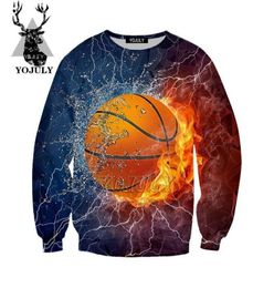 YOJULY Basketball printing 3D Sweatshirts big kids Clothing boys girls teens summer fashion Tops children039s clothes Oneck9772356