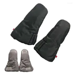 Stroller Parts Hand Muff Extra Thick Fleece Warm Gloves Handlebar Muffs Windproof Waterproof Winter Accessories Carriage