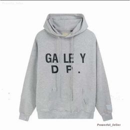 Men's Hoodies Sweatshirts Hoodie Designer Galleryse Hoodie Gary Painted Graffiti Used Letters Printed Loose Casual Fashion Men and Women 9389