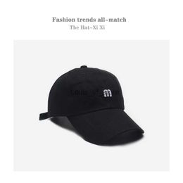 Ball Caps Hat Male Baseball Cap Korean Style Trendy All-Match Casual Fashion Brand Hip Hop Men's Black Summer Ins WomenH240122