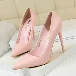 Dress Shoes Shoe Women Pumps Fashion High Heels Black Pink White Wedding Ladies Stiletto 2024