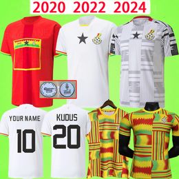 2024 Ghana Soccer Jerseys THOMAS national team uniform J.AYEW WILLIAMS KYEREH SULEMANA KUDUS 2020 retro vest uniform Football Shirt T 20 21 22 23 24 fans player version