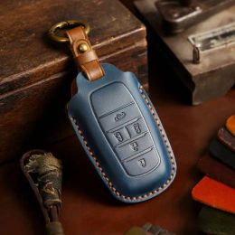 Car Key Cover Case Leather Fob for Toyota Alphard Vellfire 30 Series Previa Tarago Corolla LE Cross 2022 Prius