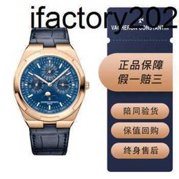 Top VacherinConstantinns Watch Automatic Movement Zf Factory SuperClone Jiangshi Dandun Four Seas Series 4300V000RB509 Rose Gold Blue ultrathin perpetual wat