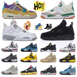 Outdoor sports shoes 4s black cat white green electric mother yellow Grey rabbit white cement men's shoes Sneakers men's and women's outdoor Casual basketball shoes