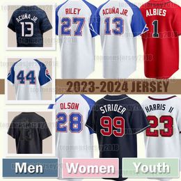 28 Matt Olson Ronald Acuna Jr. Baseball Jersey 23 Michael Harris II Braves Austin Riley Max Fried Spencer Strider Sean Dale Murphy Atlantas Chipper Jones Orlando Arcia