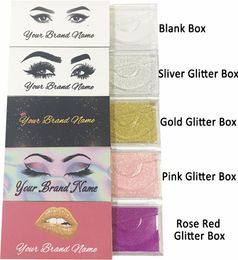 Lash Box with Private Sticker Logo Mink Lashes Customised Label and Designs Used for Mink Lashes Natural 3D Mink Eyelashes False 2802014