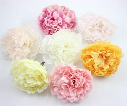95cm Head 12pcs Artificial Silk Peonies Heads Real Touch Peony Rose for Wedding Bouquet Fake Flower Home Decoration DIY Wrist Cor7434642