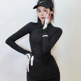 Golf Apparel Ladies Breathable Quick Dry Casual Slim High Quality Sports T-Shirt Polo Shirt Anti-pilling Top