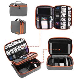 Large Capacity Digital Bag Portable Travel Data Cable Charger Storage Waterproof Earphone Phone Protective USB Organiser 240119