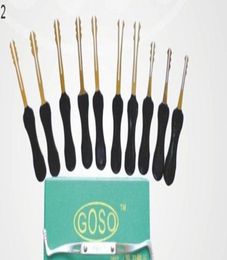 2014 Yeni Goso 10pcs Çift Taraflı Otomatik Tırmıklar Lockpicks Çilingir Araçları Araba Kilit Kiti Seti Otomatik Kilit Picker3485974