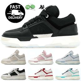 2024 Running Shoes MA-1 Designer Sneakers amiiiri Casual Shoes Alabaster White Black brown Blue pink for men and women outdoor recreational sports running shoes