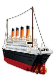 Titanic RMS cruise Boat ship City Model building kits 3D Blocks Educational Figures diy toys hobbies for children Bricks H091750334815645 highest version.